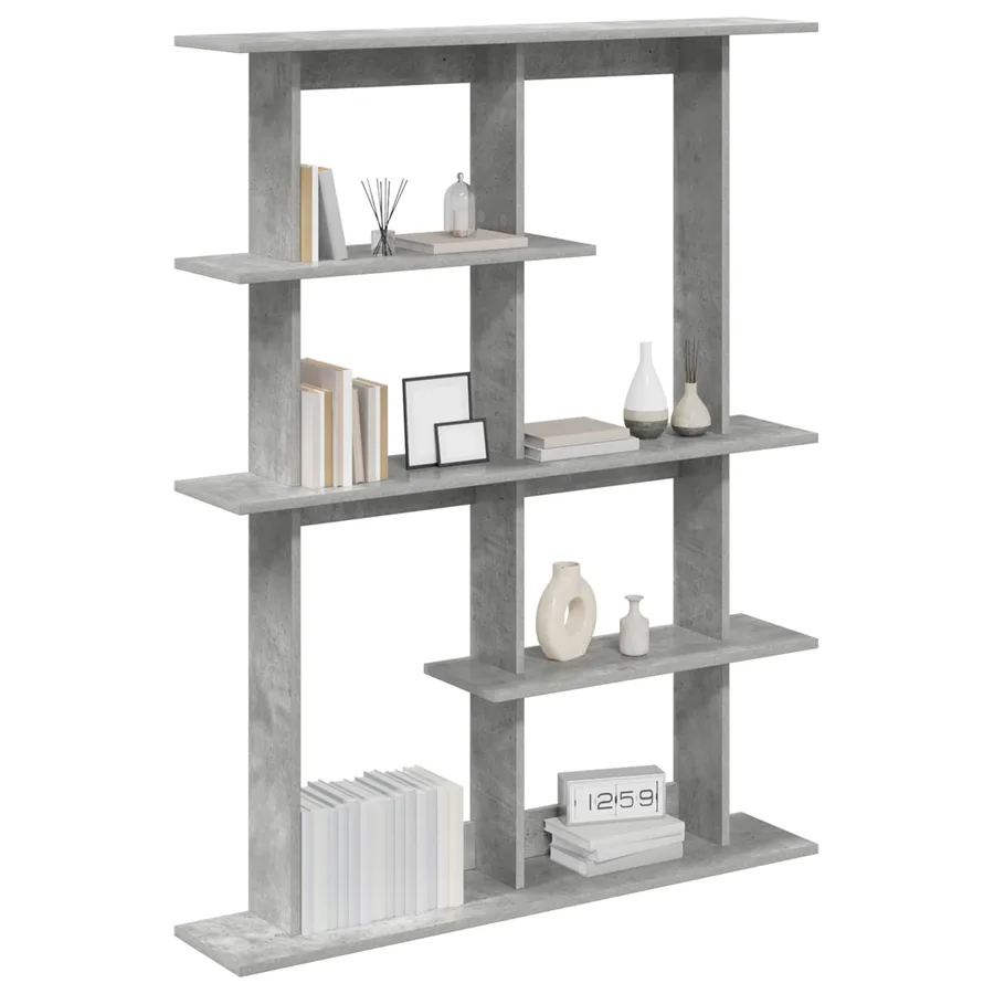 Étagère Murale Gris béton 102 x 20 x 130 cm Bois d'ingénierie - 2