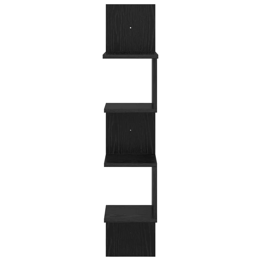 Étagère Murale Montage mural Chêne noir 32 x 21 x107 cm - 3