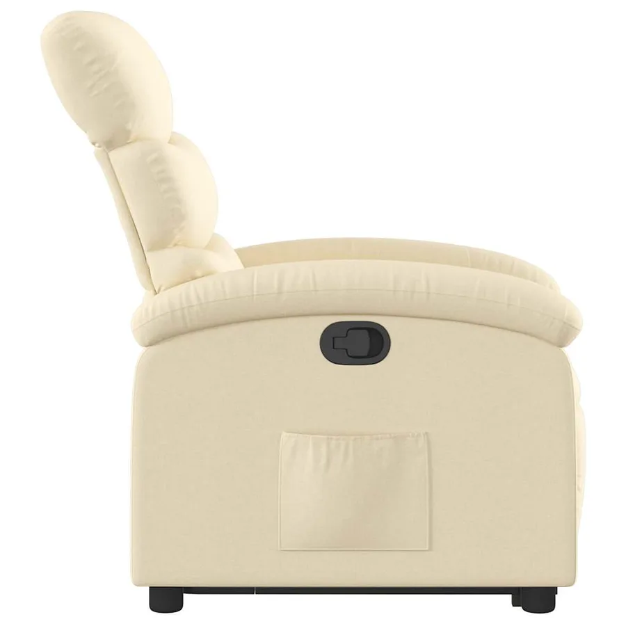 Fauteuil inclinable Crème Tissu - 10