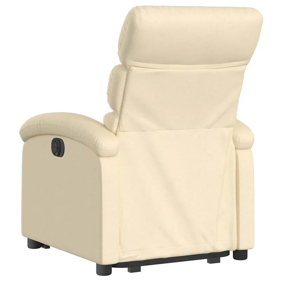 Fauteuil inclinable Crème Tissu - 5