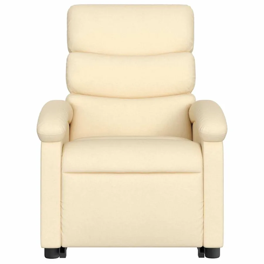 Fauteuil inclinable Crème Tissu - 9