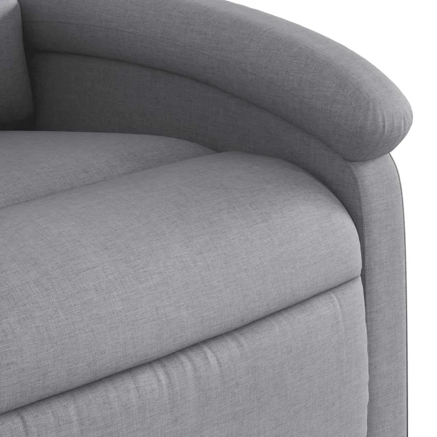 Fauteuil de massage inclinable Gris clair Tissu - 11