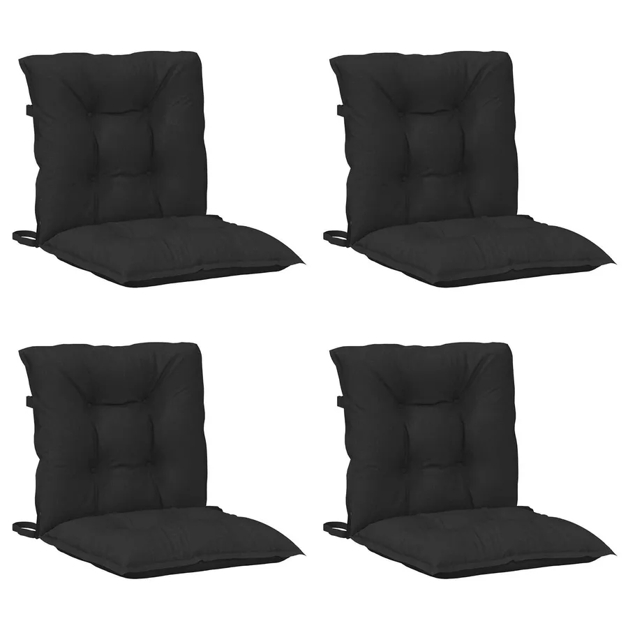 Ensemble de coussins pour chaise à dossier bas 4 pcs - 2