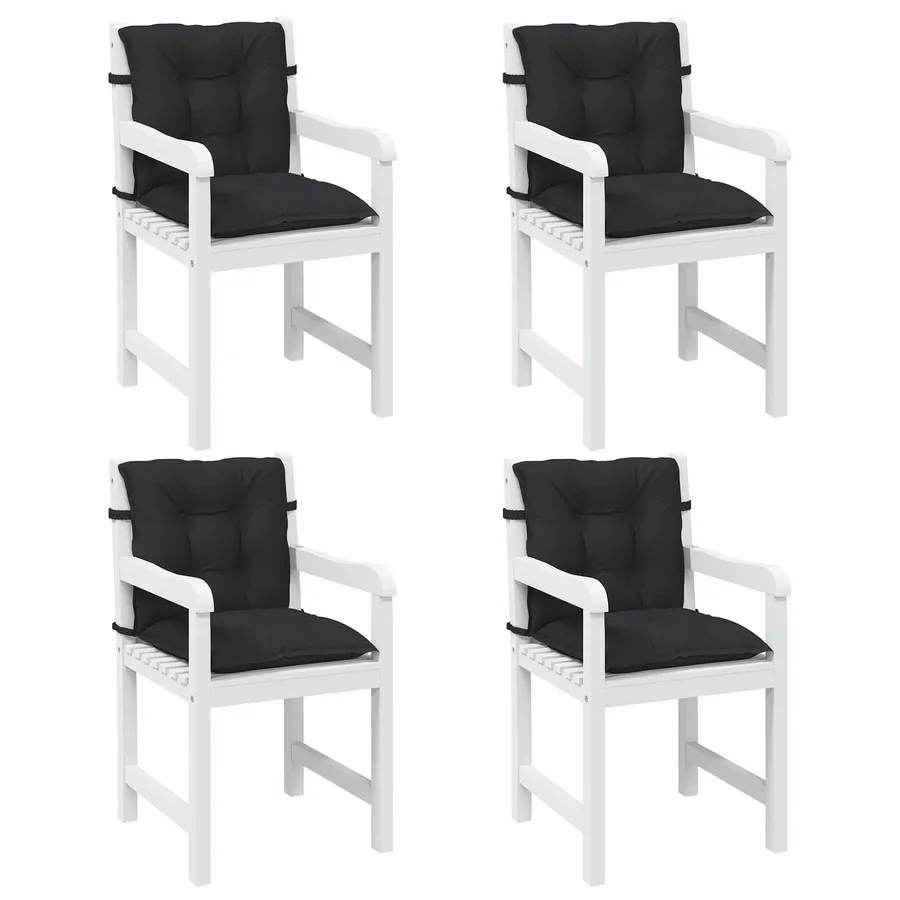 Ensemble de coussins pour chaise à dossier bas 4 pcs - 3