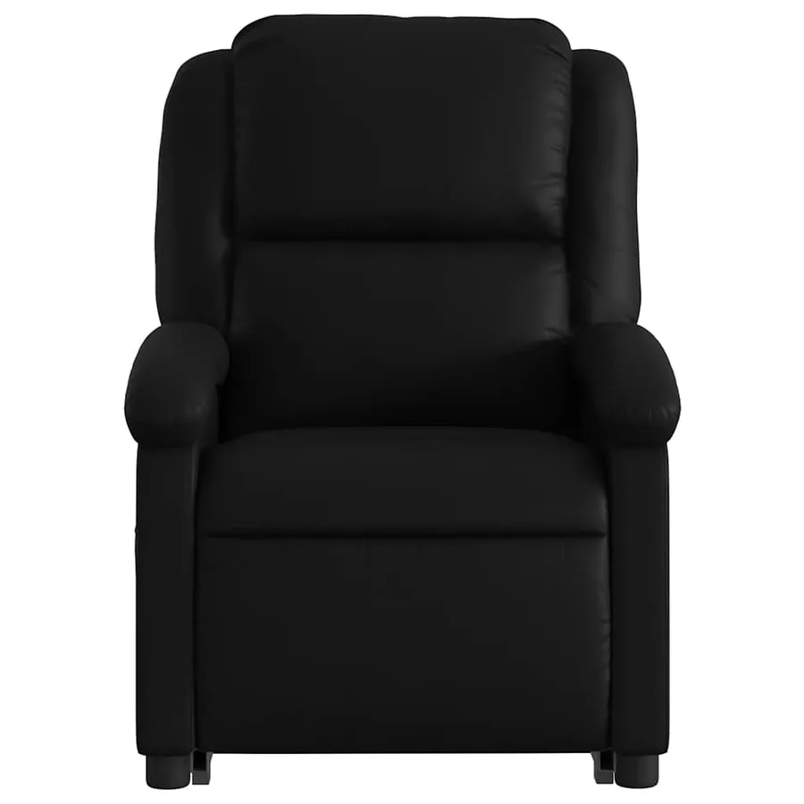 Fauteuil inclinable de massage électrique noir similicuir - 9