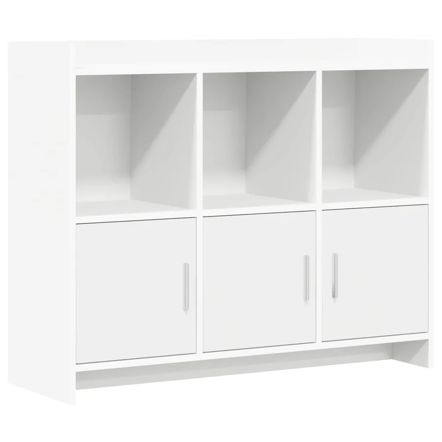 Buffet Blanc 98,5 x 33 x 80 cm Bois d'ingénierie - 2