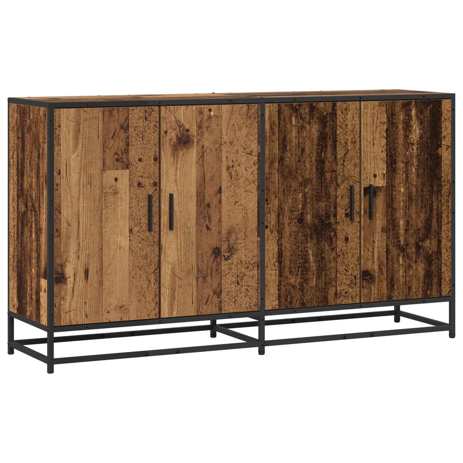 Buffet Bois ancien 134 x 35 x 76 cm Bois d'ingénierie