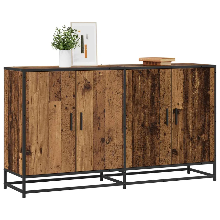 Buffet Bois ancien 134 x 35 x 76 cm Bois d'ingénierie - 2