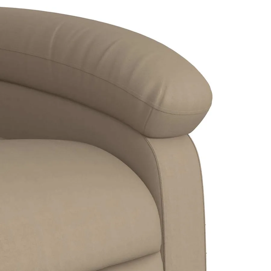 Fauteuil inclinable de massage électrique cappuccino similicuir - 11