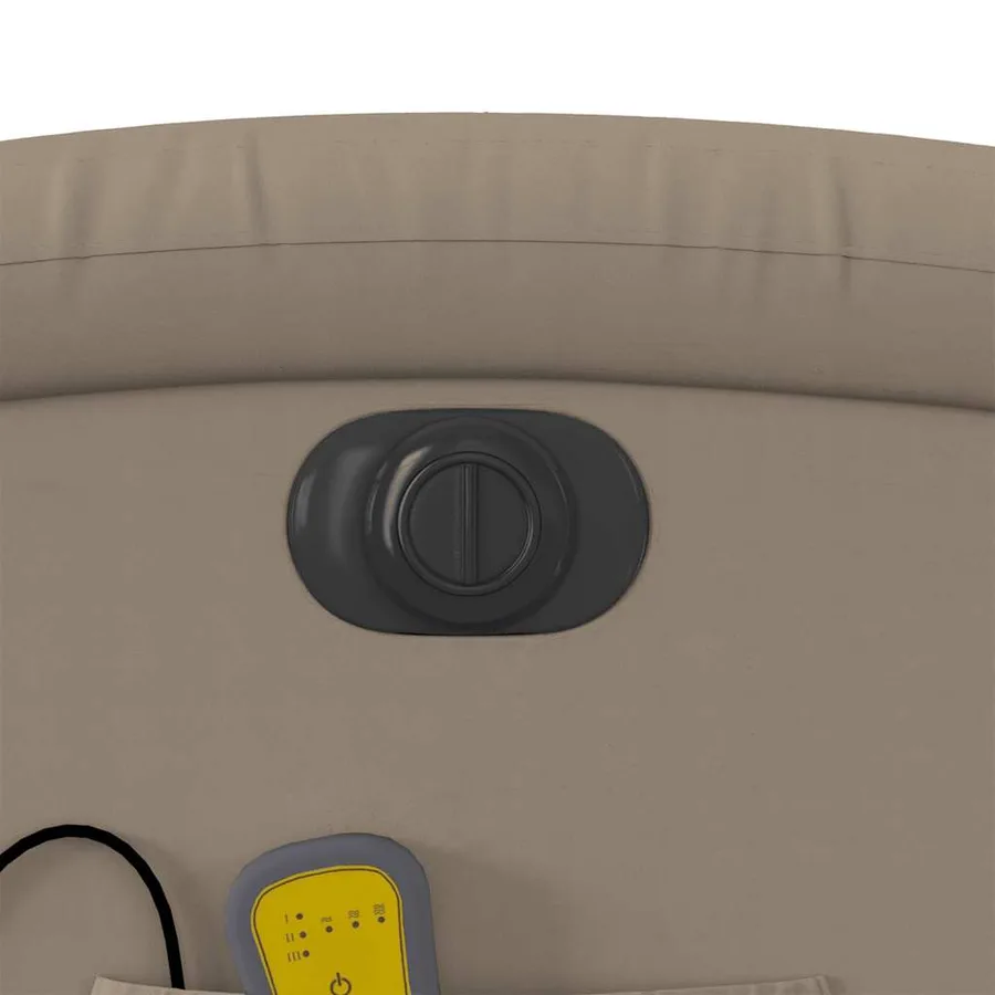 Fauteuil inclinable de massage électrique cappuccino similicuir - 12