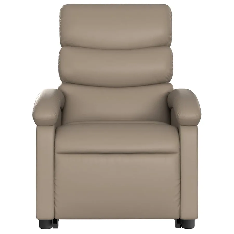Fauteuil inclinable de massage électrique cappuccino similicuir - 9