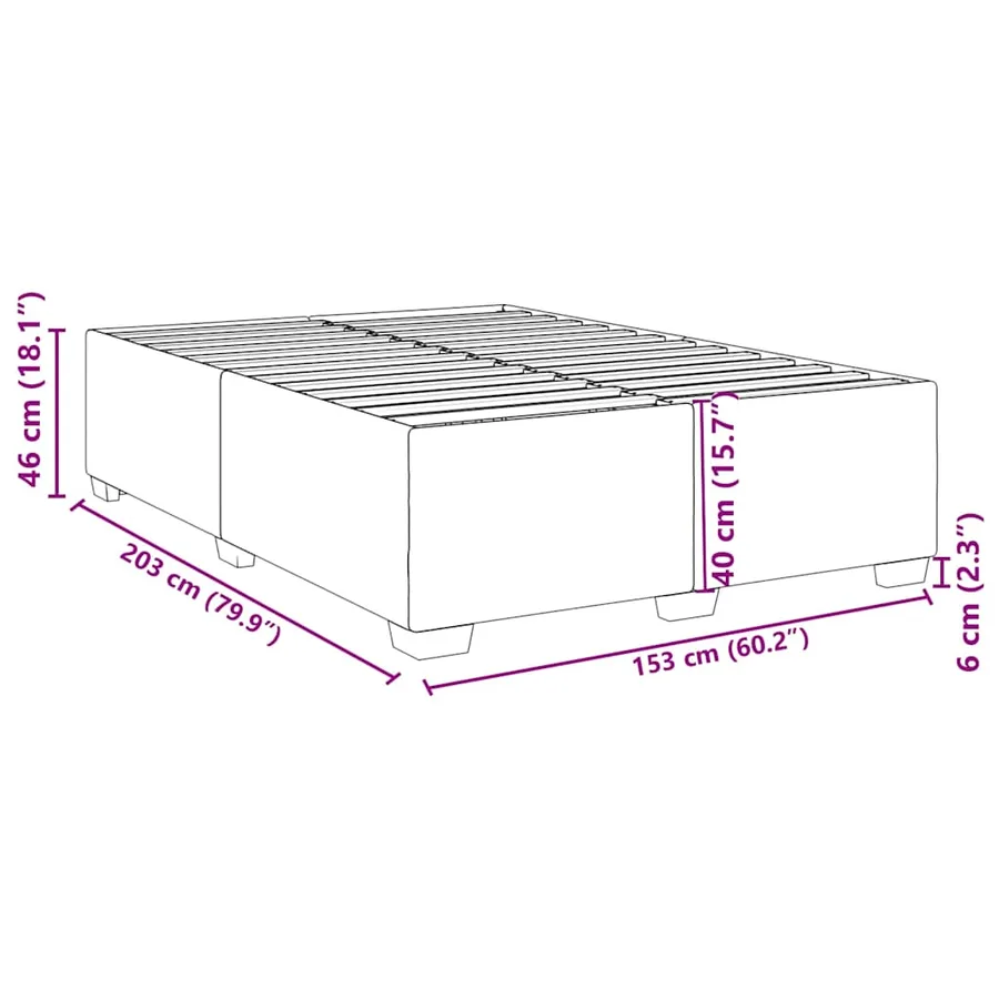 Cadre de lit sans matelas blanc format Queen similicuir - 9