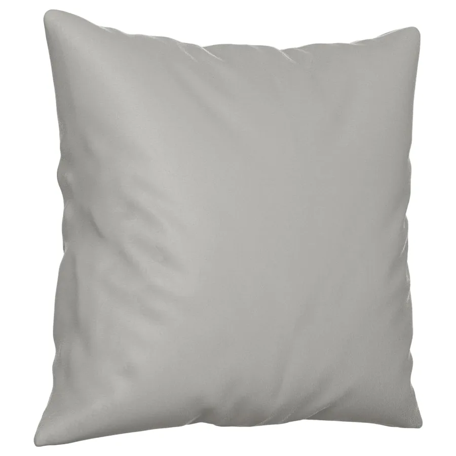 Ensemble de canapés 4 pcs coussins Gris clair Tissu microfibre - 7