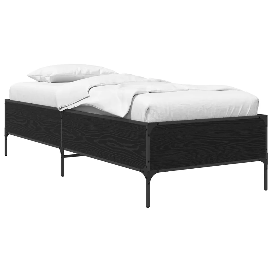 Cadre de lit Chêne noir 80 x 200 cm Bois d'ingénierie