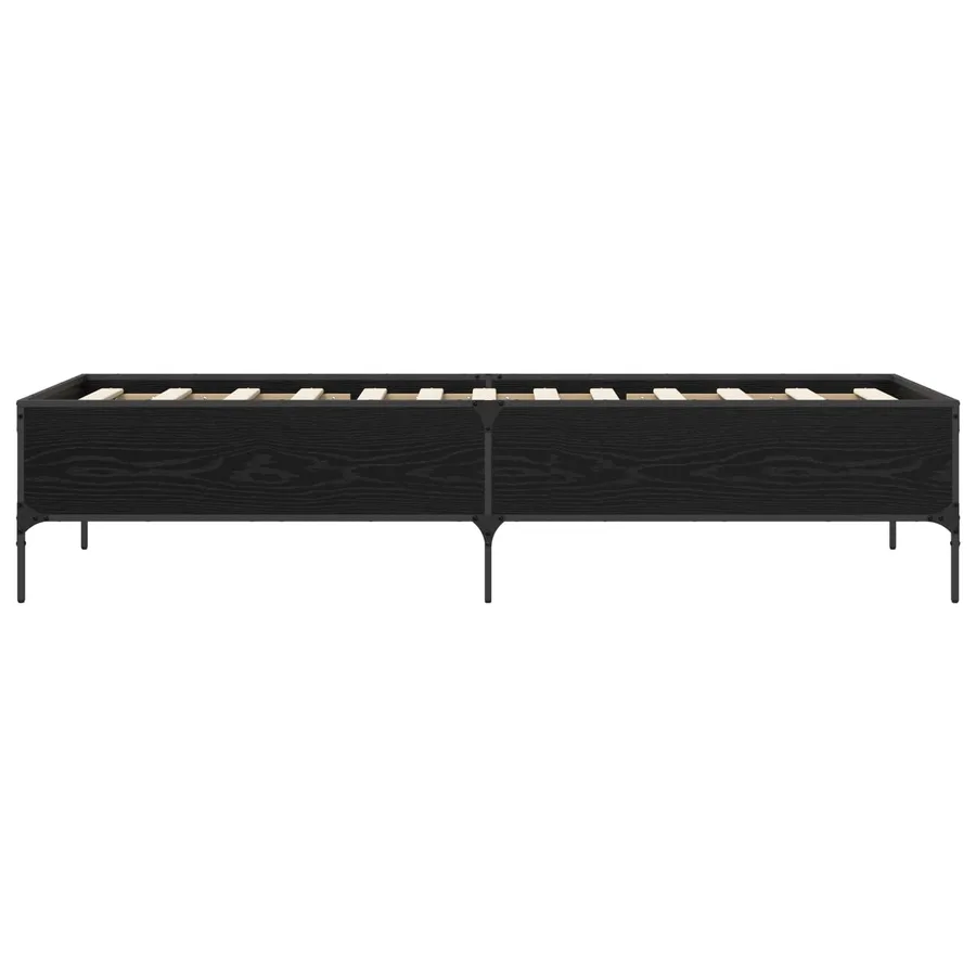 Cadre de lit Chêne noir 80 x 200 cm Bois d'ingénierie - 4