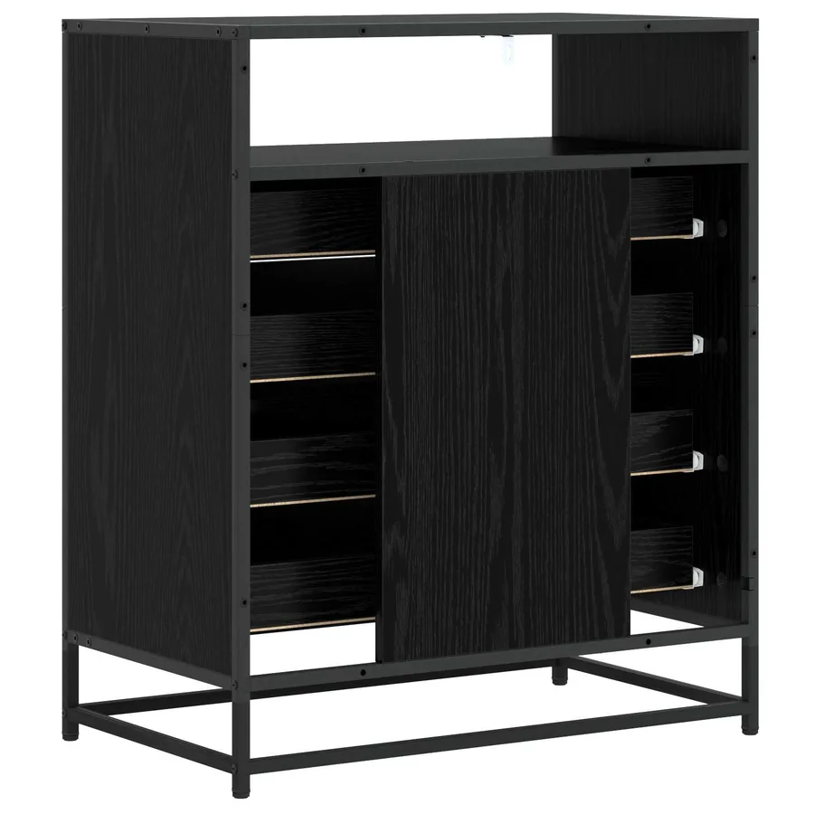 Armoire à tiroirs 4-Tiroir Chêne noir 70 x 41 x 83,5 cm - 4