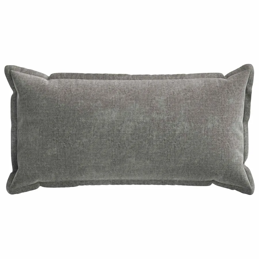 Housse de coussin 2 pcs HOUTEN Gris foncé 40 x 80 cm - 2