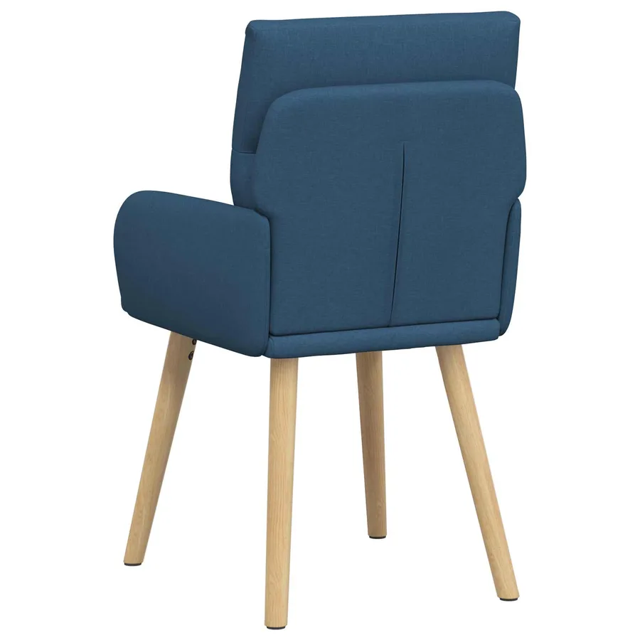 Chaises de salle à manger 4 pcs Tissu Bleu 60 x 56 x 96 cm - 5
