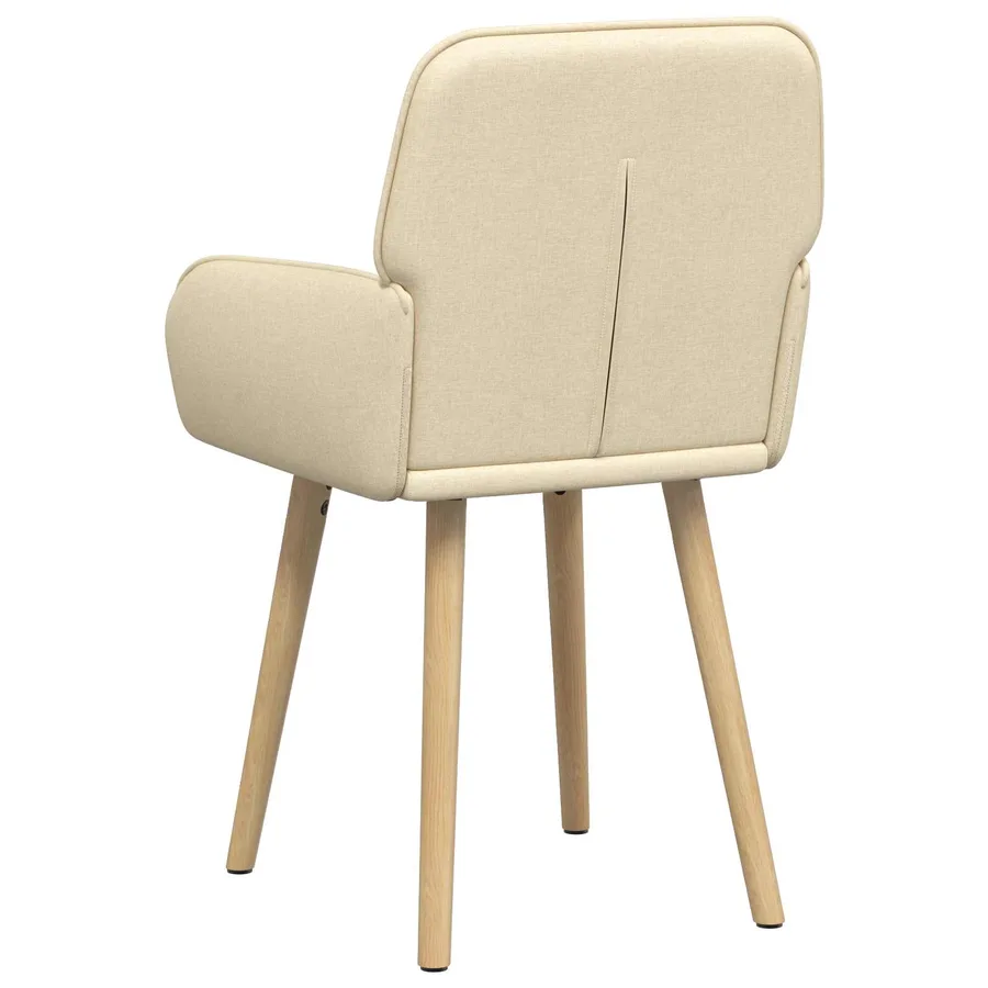 Chaises de salle à manger 4 pcs Tissu Crème 56,5 x 50 x 87,5 cm - 5
