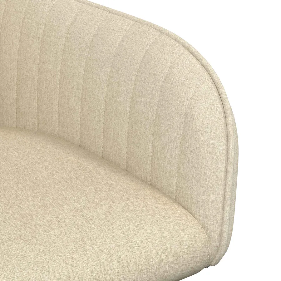 Chaises de salle à manger 4 pcs Tissu Crème 56,5 x 50 x 87,5 cm - 6