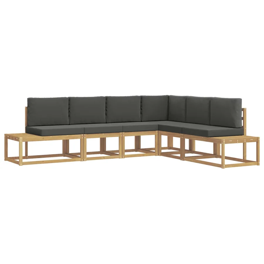 Ensemble de canapés d'extérieur 4 Pièce Blanc et anthracite - 2