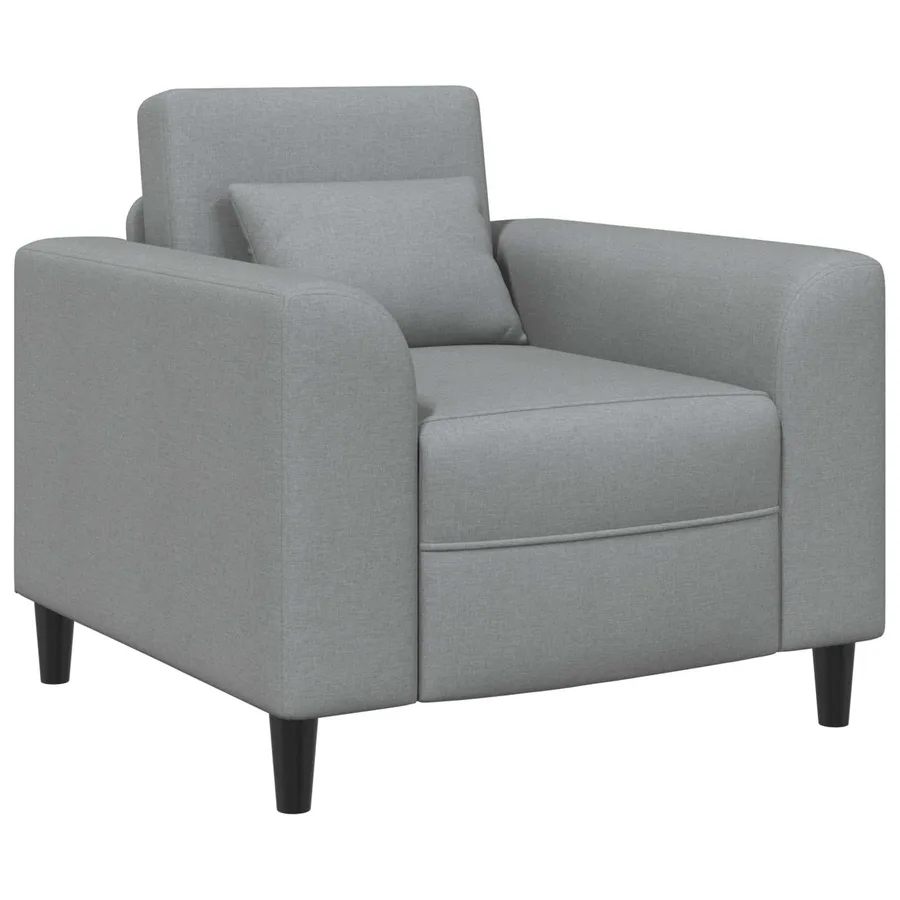 Fauteuil Gris clair Tissu - 2
