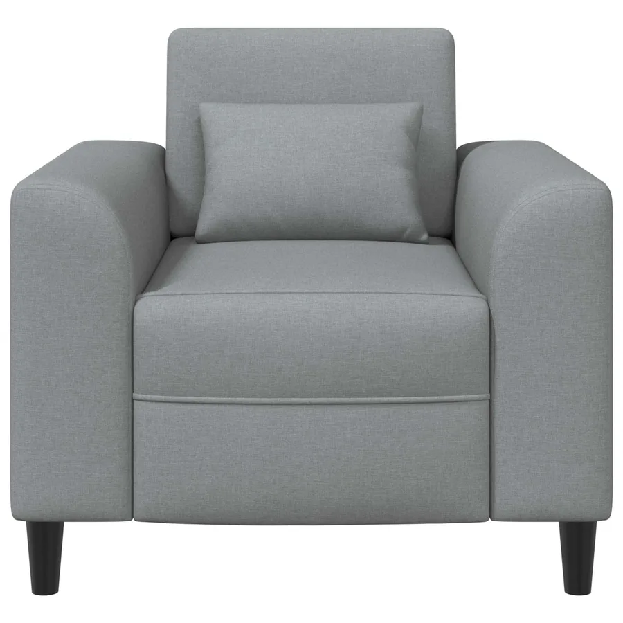 Fauteuil Gris clair Tissu - 3
