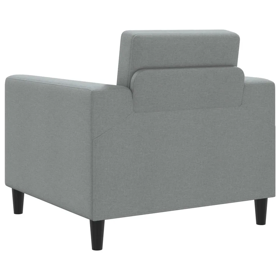 Fauteuil Gris clair Tissu - 5
