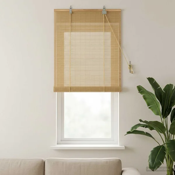 Store enrouleur Naturel 60 x 160 cm Bambou