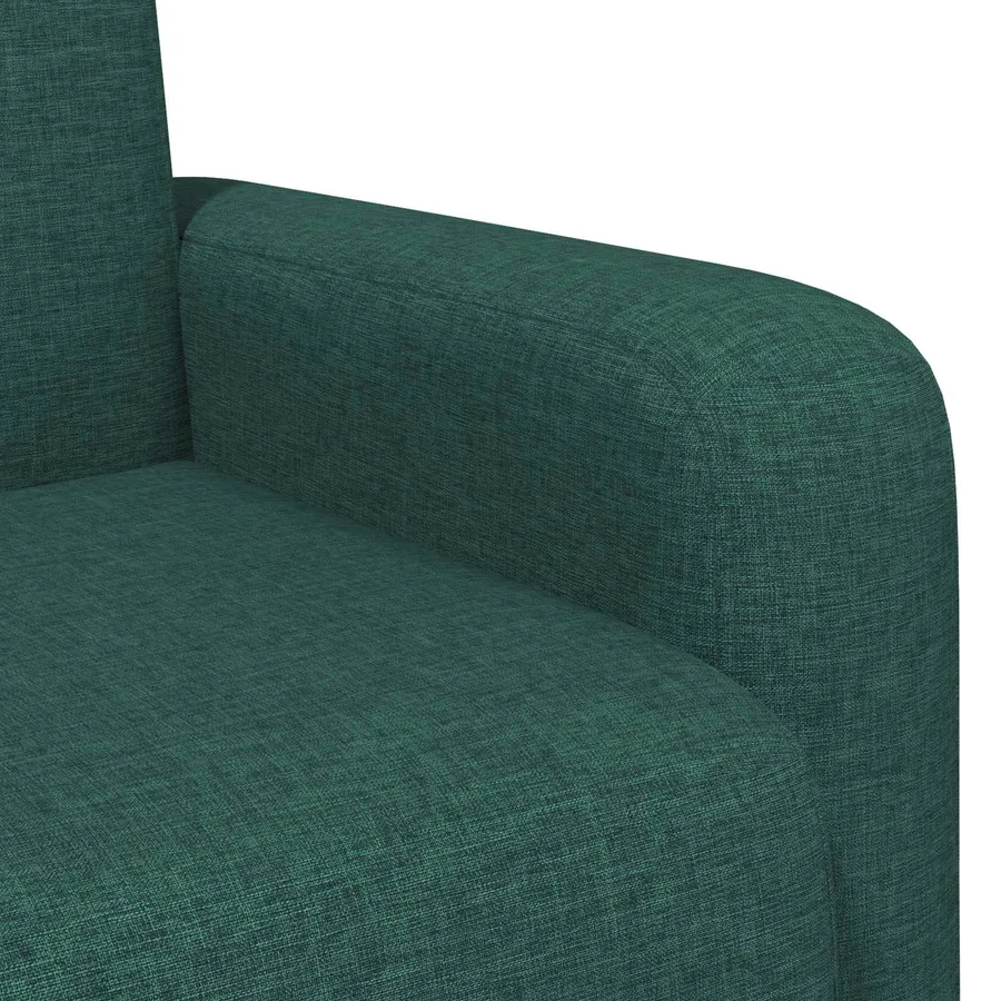 Fauteuil Vert foncé Tissu - 6