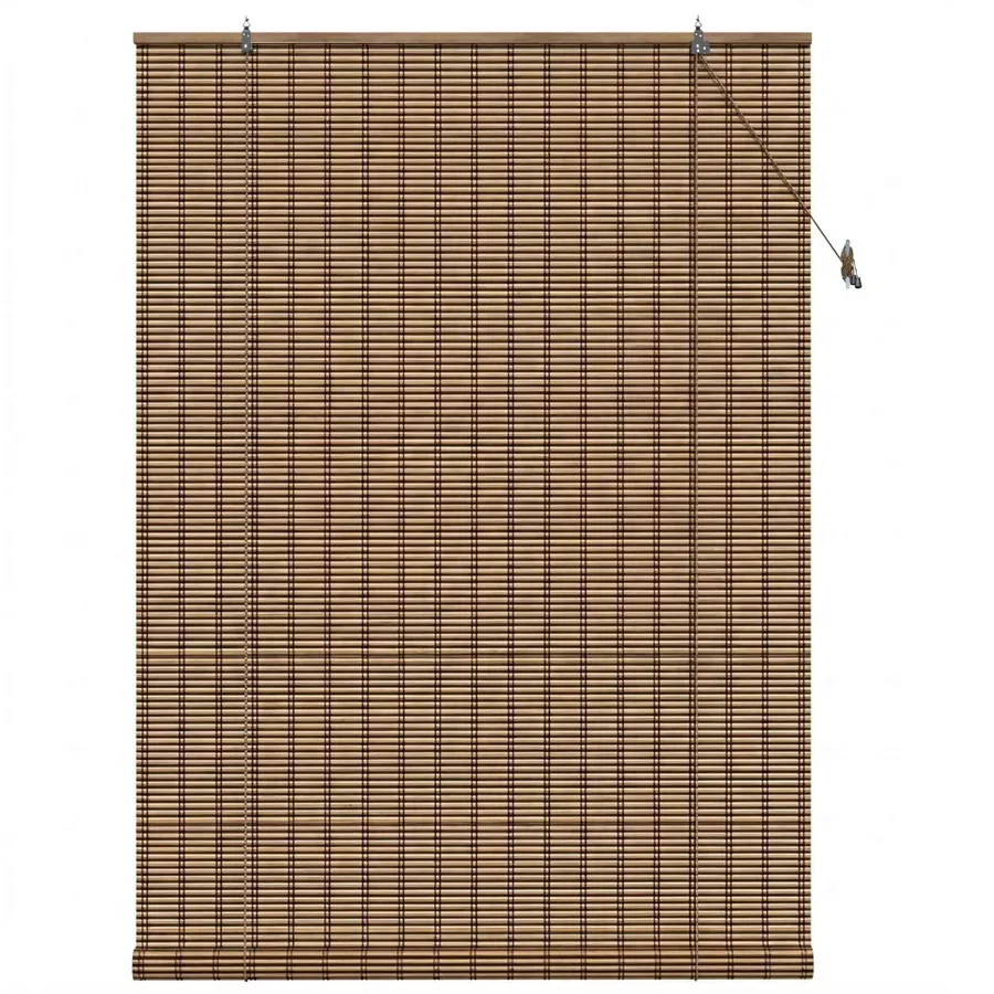Store enrouleur Marron 130 x 220 cm Bambou - 3