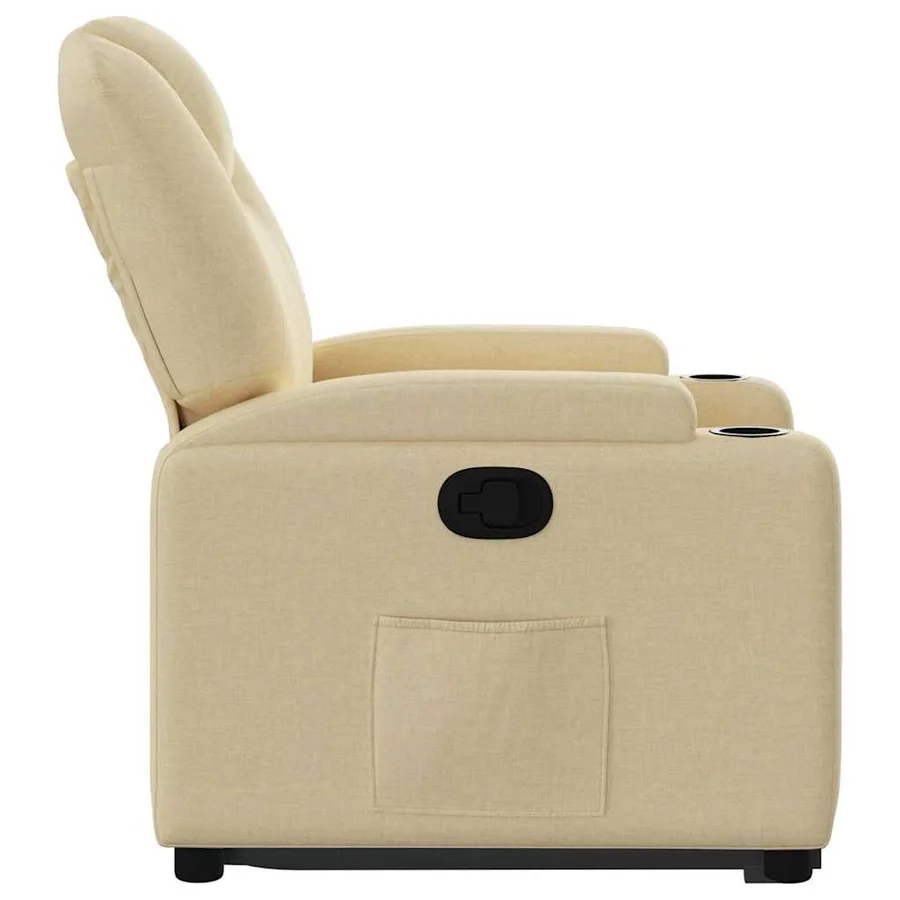 Fauteuil inclinable Crème Tissu - 10