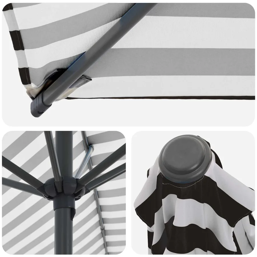 Parasol de jardin avec base 300 x 300 cm Polyester - 5