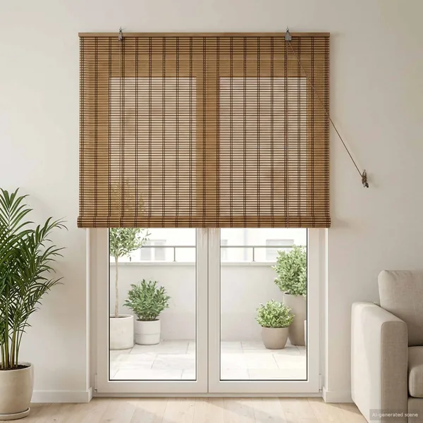 Store enrouleur Marron 160 x 220 cm Bambou