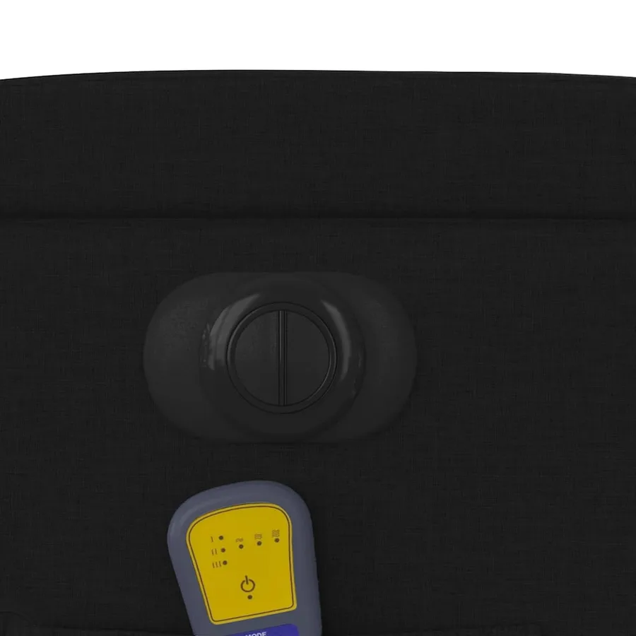 Fauteuil inclinable de massage électrique Noir Tissu - 13