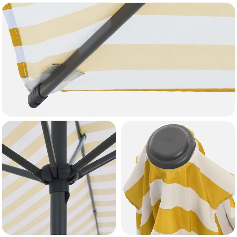 Parasol de jardin avec base 230 x 230 cm Polyester - 5
