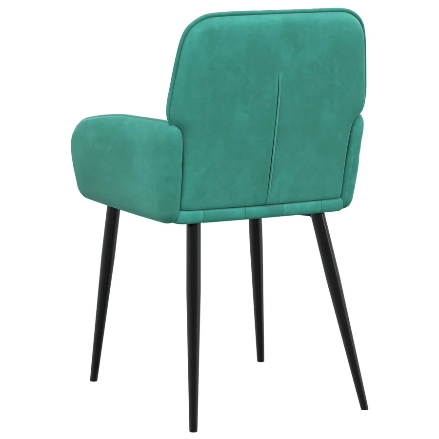 Chaises de salle à manger 4 pcs Velours Turquoise - 5