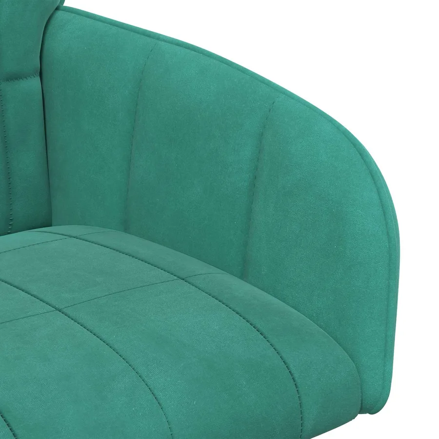 Chaises de salle à manger 4 pcs Velours Turquoise - 6