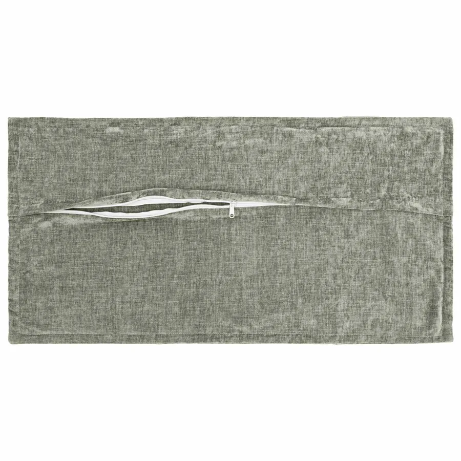 Housse de coussin 2 pcs HOUTEN Vert 40 x 80 cm Tissu Chenille - 3