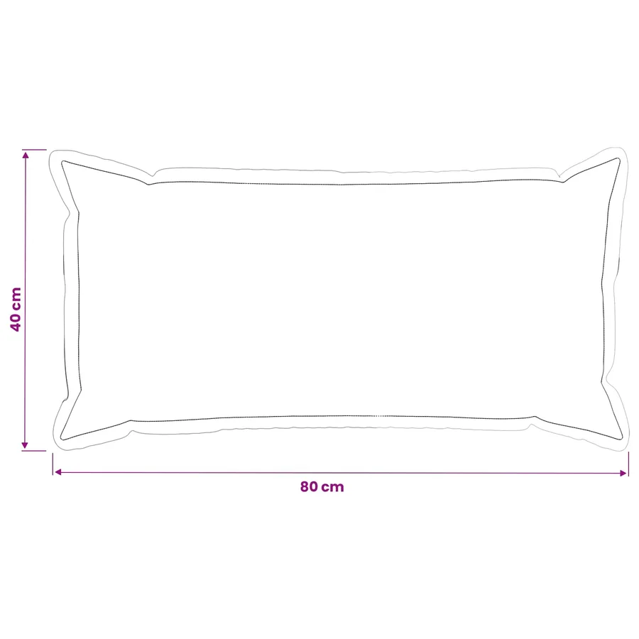 Housse de coussin 2 pcs HOUTEN Vert 40 x 80 cm Tissu Chenille - 7
