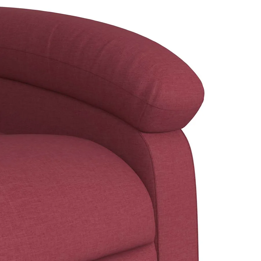 Fauteuil inclinable de massage Rouge bordeaux Tissu - 11