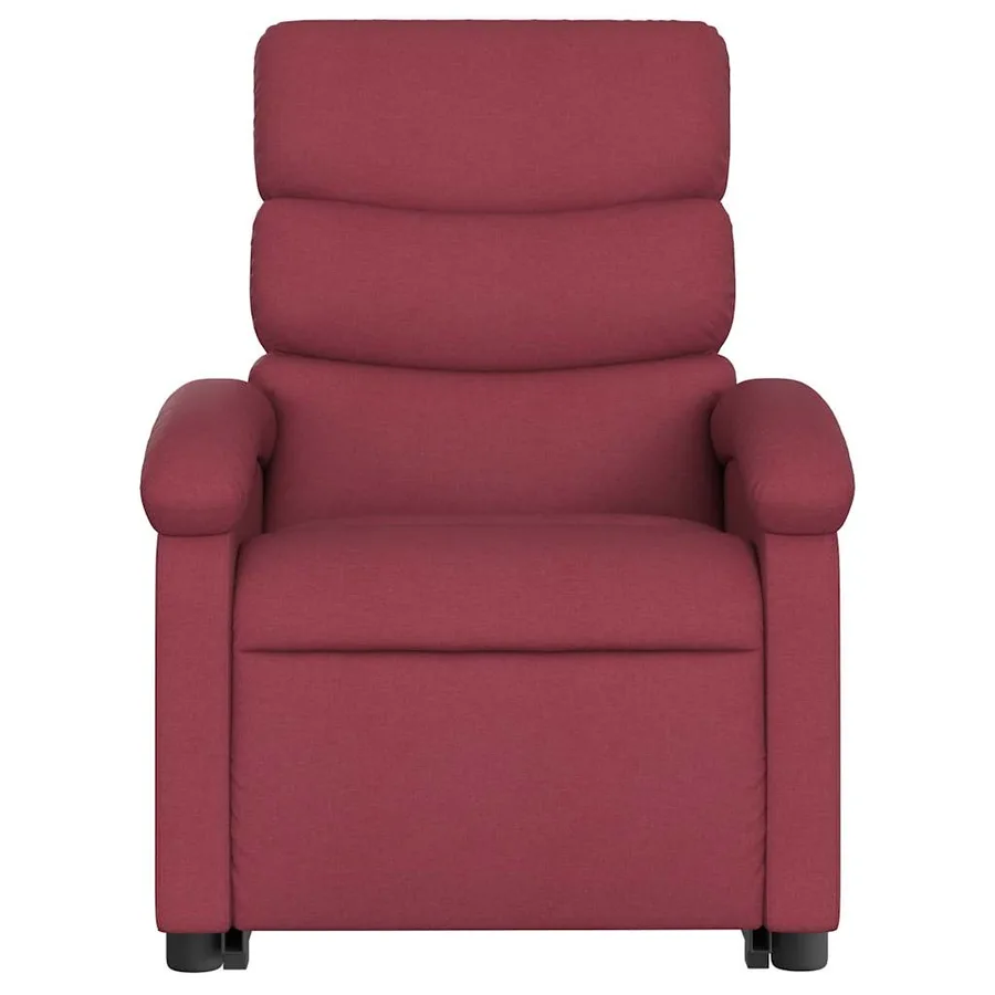 Fauteuil inclinable de massage Rouge bordeaux Tissu - 9