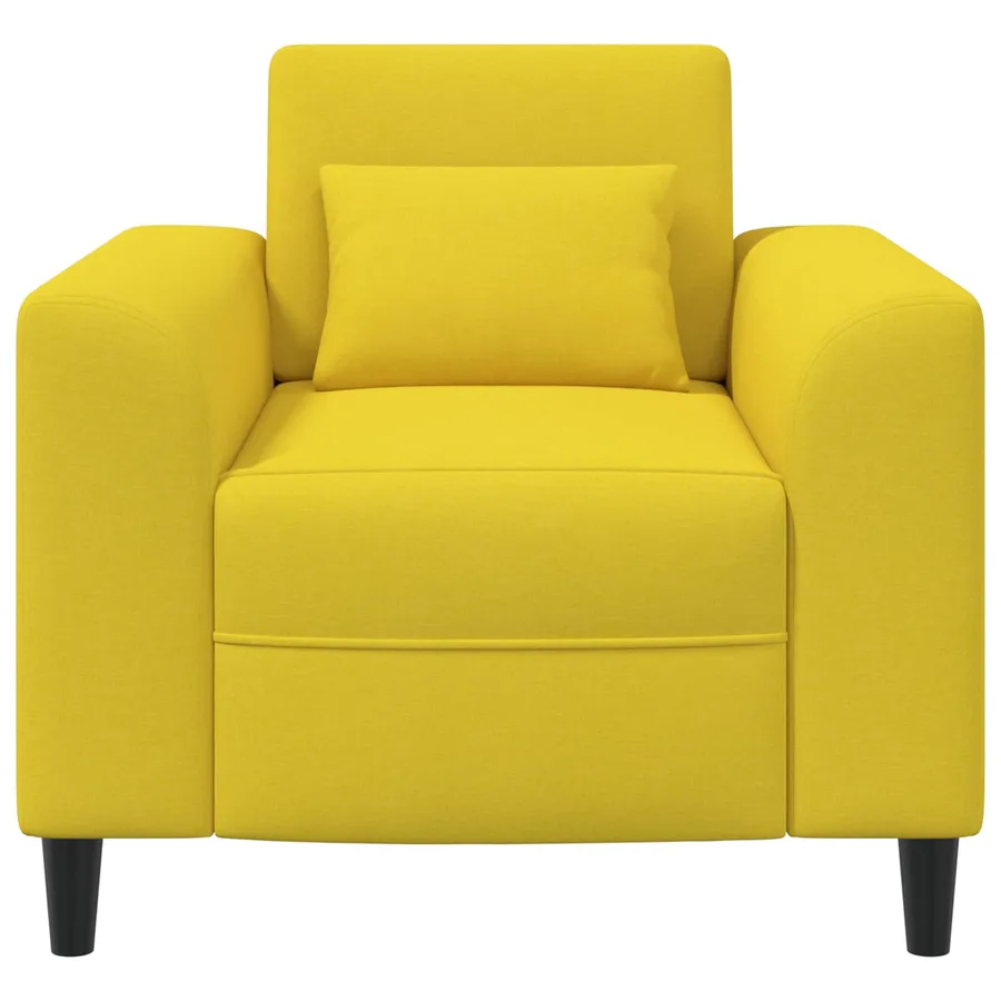 Fauteuil Jaune clair Tissu - 3