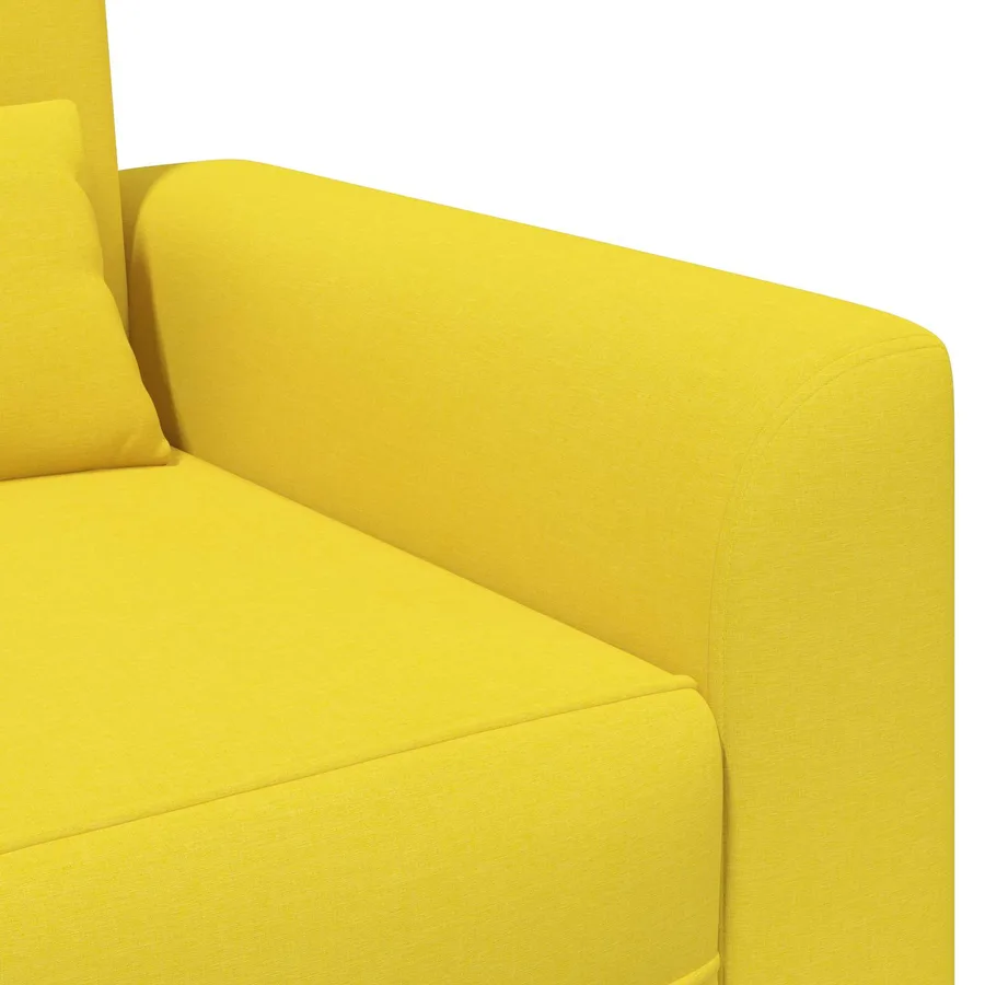 Fauteuil Jaune clair Tissu - 6