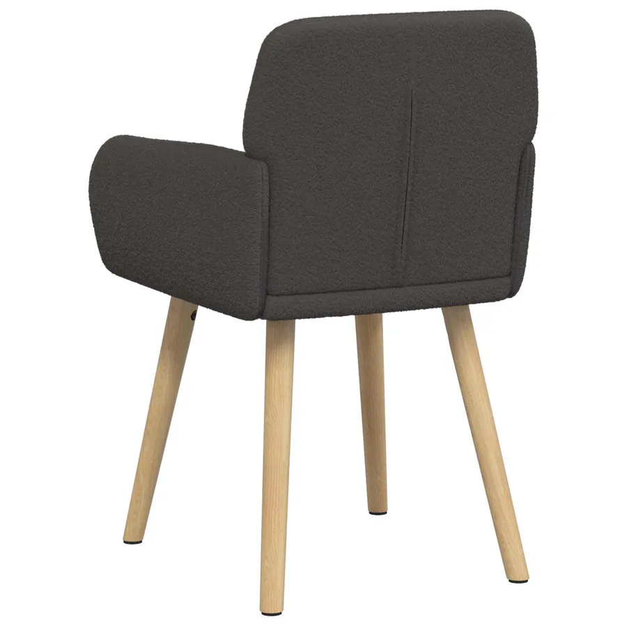 Chaises de salle à manger 2 pcs Bouclé Gris foncé - 6