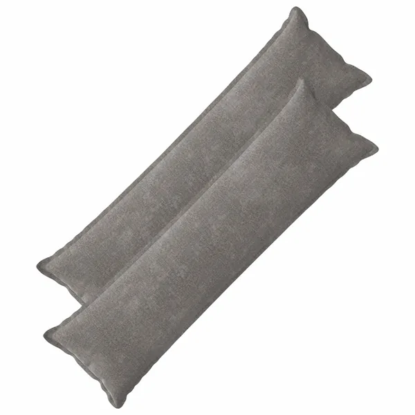 Housse de coussin 2 pcs HOUTEN Gris foncé 40 x 145 cm