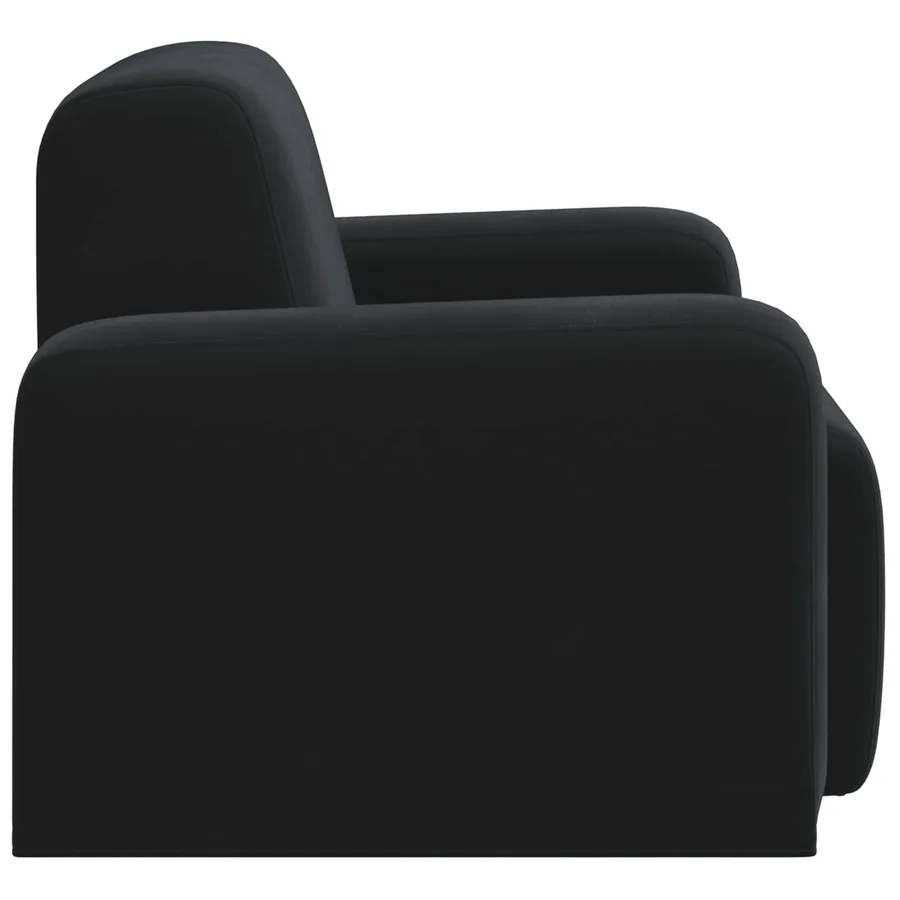 Fauteuil Noir Velours - 4