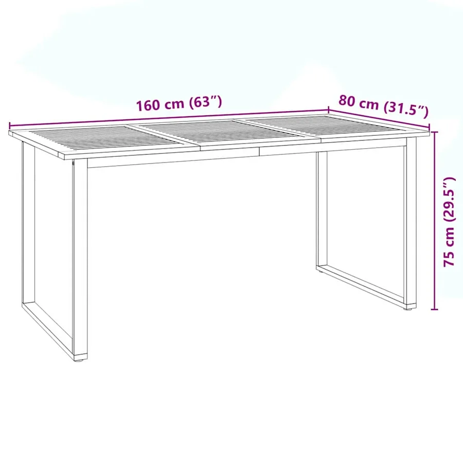 Ensemble de salle à manger pour jardin 5 pcs Gris - 11