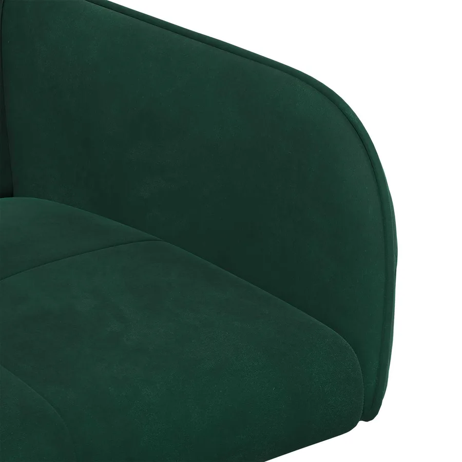 Chaises de salle à manger 2 pcs Velours Vert foncé - 6
