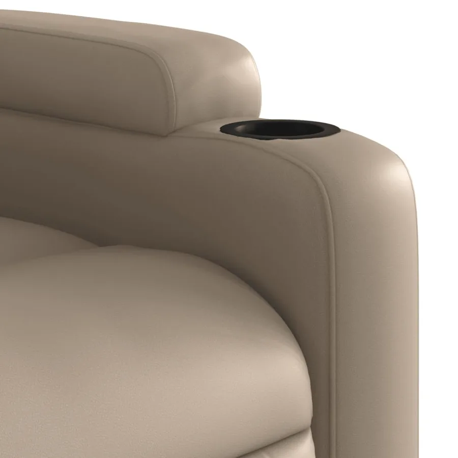 Fauteuil inclinable électrique cappuccino similicuir - 12